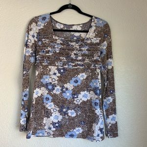 Justice “celebrate you” floral top